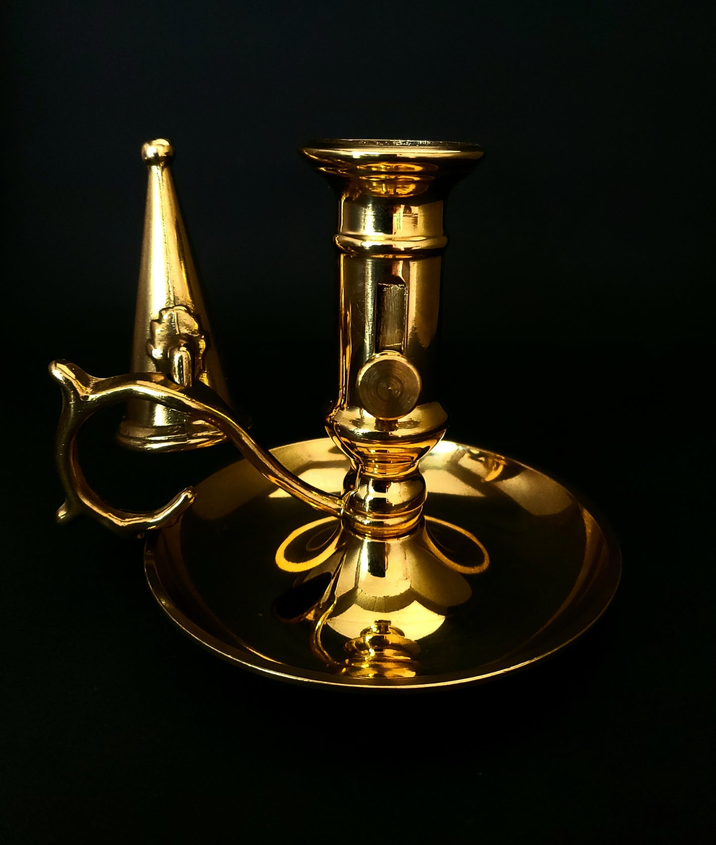 Candelabro de Mano Antiguo