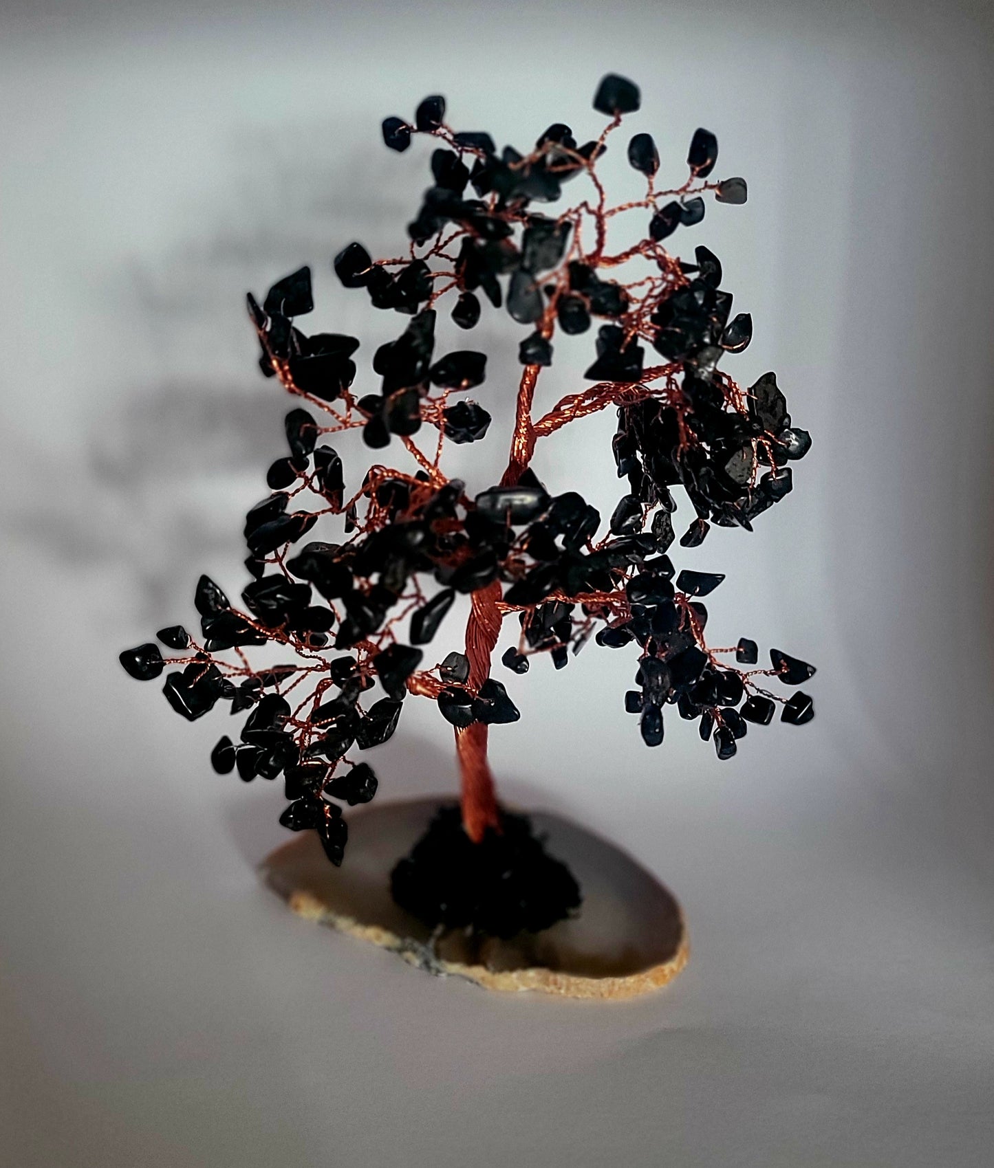 Árbol turmalina Negra con Ágata