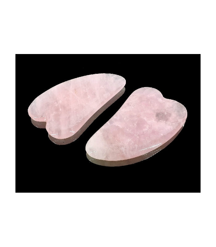 Masajeadores Gua Sha Cuarzo Rosa