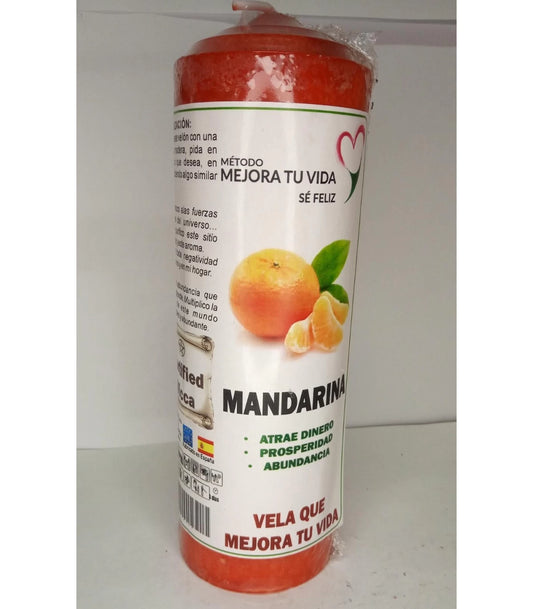 Velón Mandarina 18cm